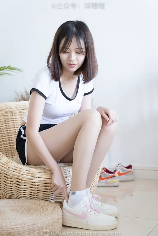 [BoBoSocks袜啵啵]NO.026 小甜豆-体操服、空军一号、白棉袜、肉丝 14